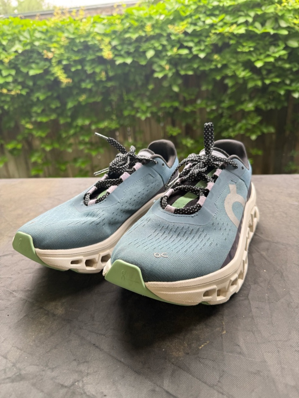 On Cloudmonster Running Shoes Dust/Vapor Size Womens 8 - Picture 4 of 11